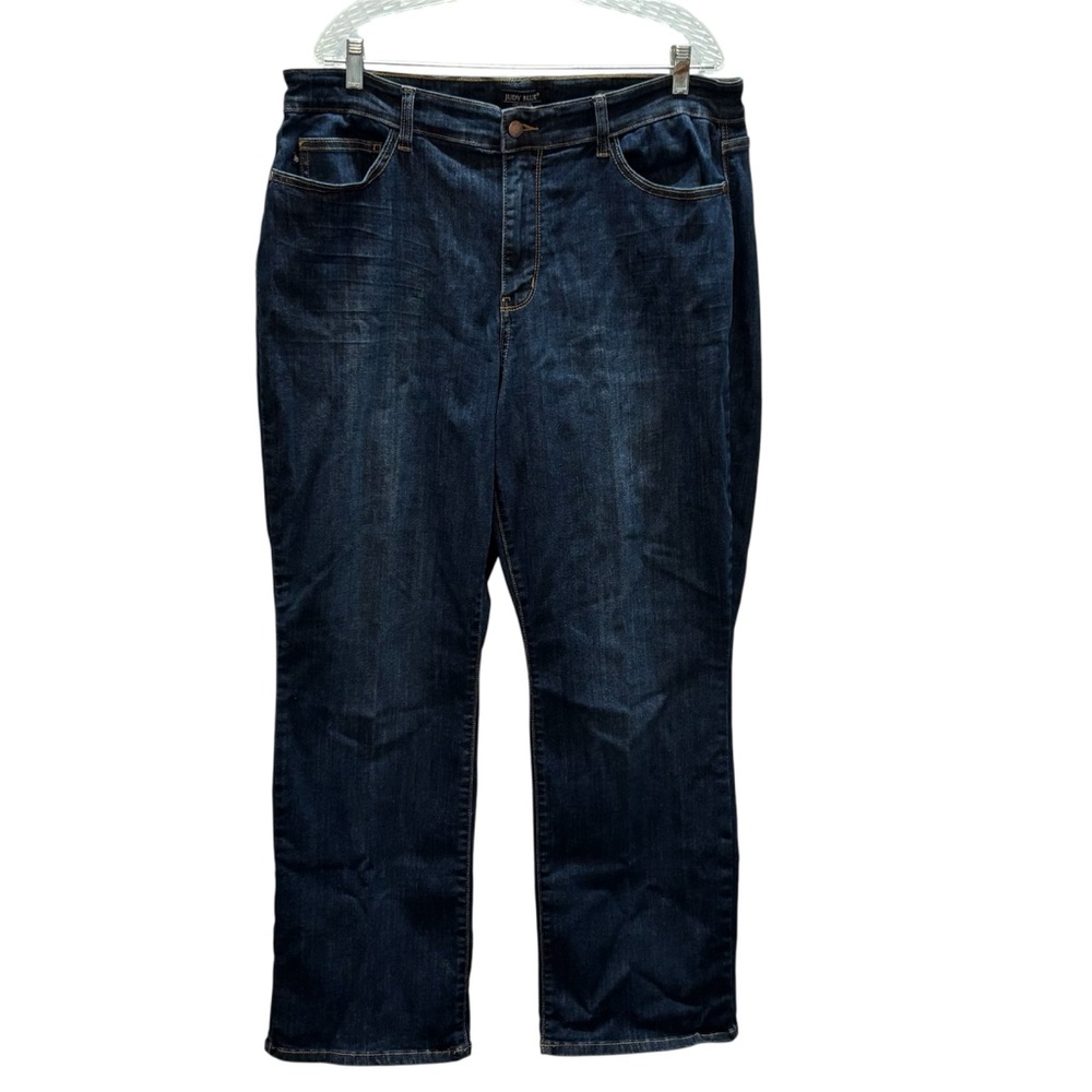 Judy Blue JB82627 Dark Wash High Rise Straight Fit Denim Jeans Womens 20W
